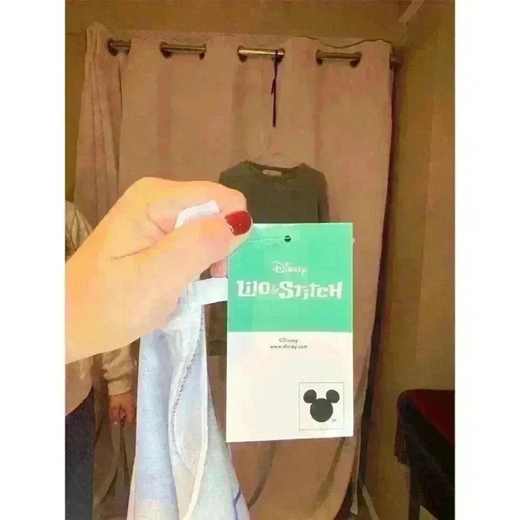 Disney Lilo & Stitch Unisex Blue Striped Baseball Jersey Size L - Picture 11 of 15